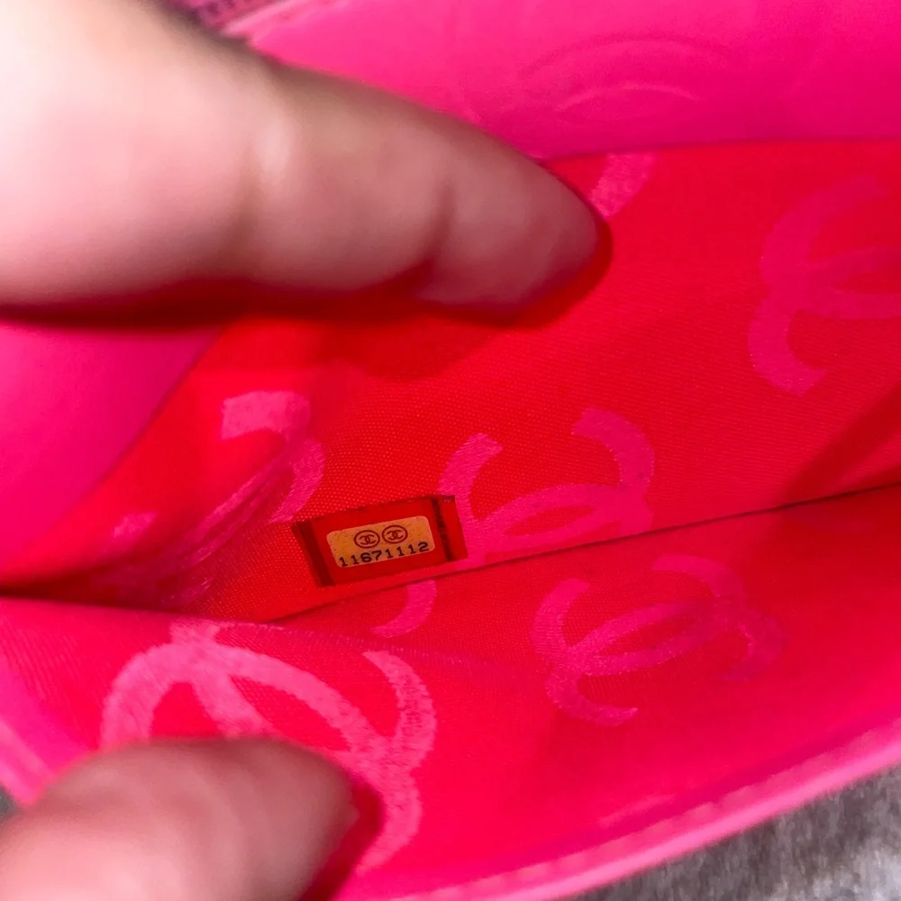 Chanel Cambon Pink Interior BiFold Wallet WITH COA - Picture 12 of 14